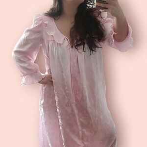 vintage 70s christian dior pj satiny pink
